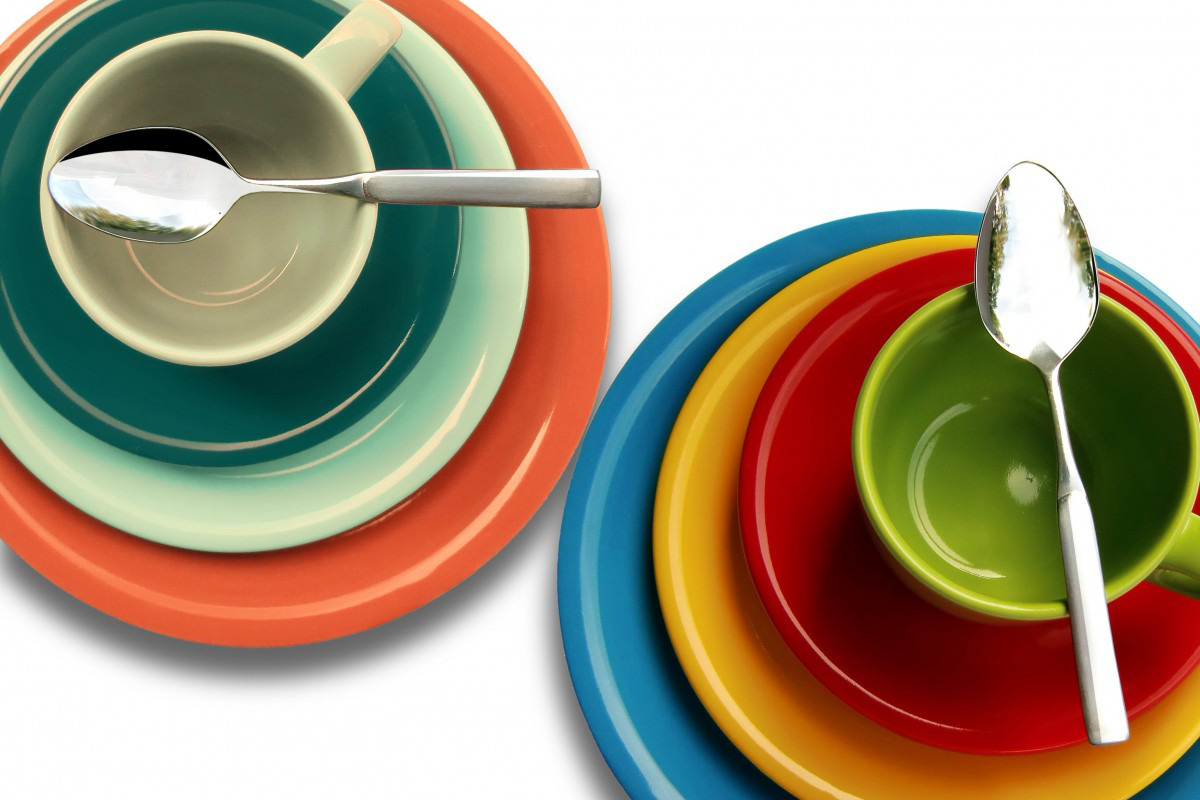 Colorful tableware