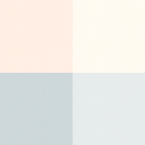 A four-color paint palette