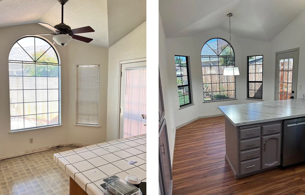 Before and After kitchen pics